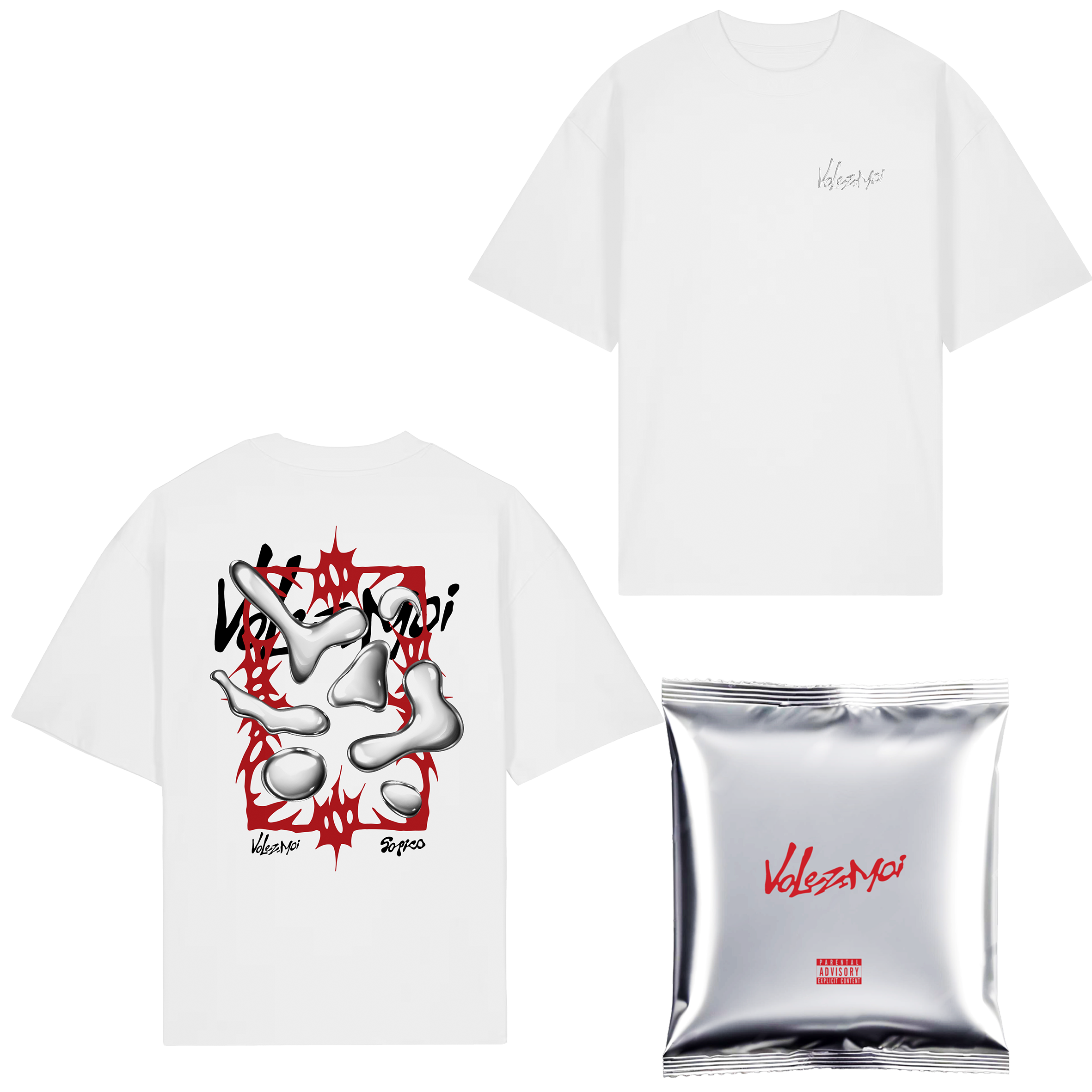 CD Booster Dédicacé + Tee-shirt Blanc 