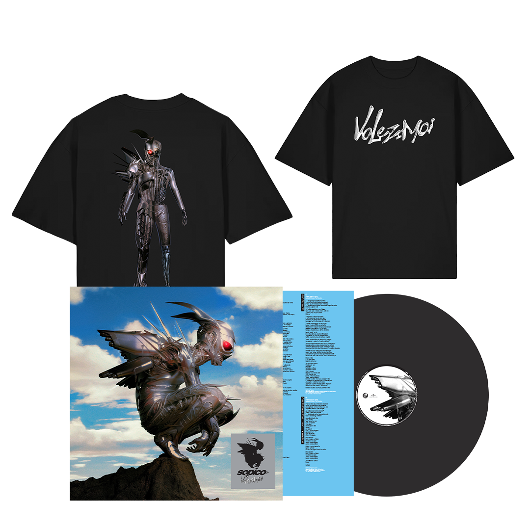 Vinyle Standard + Tee-Shirt Noir "Volez-Moi"