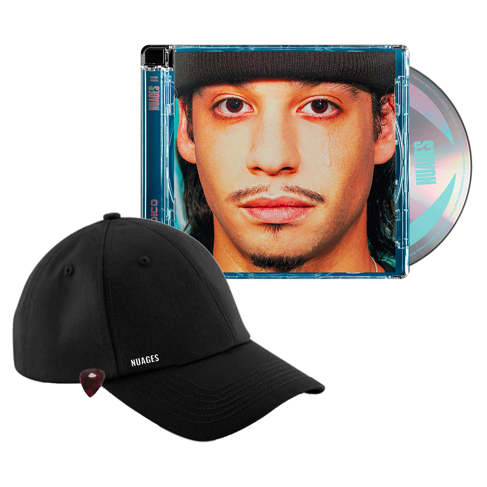 CD "nuages" + Casquette avec Médiator Rouge